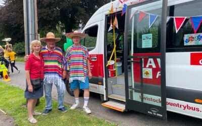 Our Bus in the Tavistock Carnival Parade